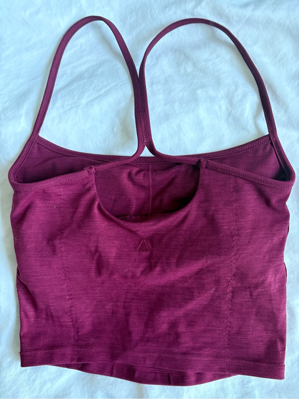 Vitality Daydream Stitch RacerTank Top - raspberry marl